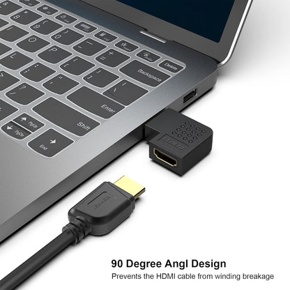 HDMI Male to Female Right Angle 90 Degree Adapter