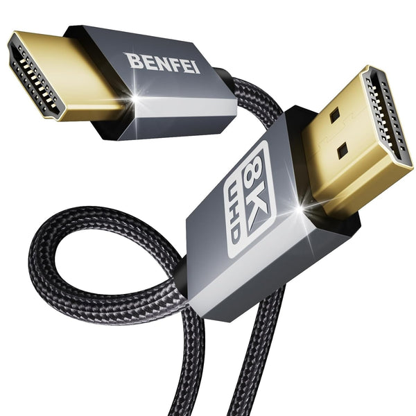  8K HDMI to HDMI Cable, Nylon Braided 1.8m