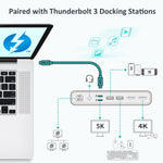 CHOETECH A3009 USB Type C Thunderbolt 3 Cable 5K/60Hz 40Gbps 0.8M Black