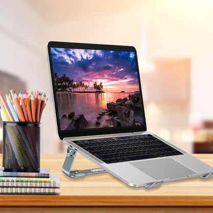 Detachable Aluminum Cooling Laptop Stand Grey