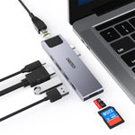 7-In-2 Macbook Pro/Air Usb Adapter Usb-C Hub