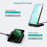 (T524S+T511S) Qi 10W/7.5W Fast Wireless Charging Stand And Pad