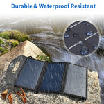 19W Portable Solar Panel Charger Sunpower Panels Dual Usb Charger