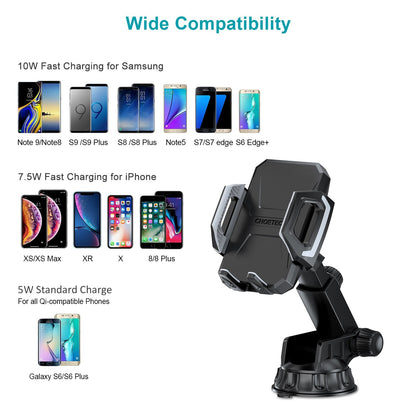 Fast Qi Wireless Car Charging Dock