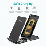 10W/7.5W Fast Wireless Charging Stand With Ac Adapter