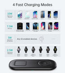 2-in-1 Wireless Charging Pad with Adapter