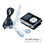 16G Mp3 Music Player With Usb Cable & Earphone Silver
