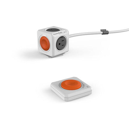 Powercube Extended Remote 4-Outlets + Remote Control Button