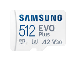 512Gb Mb-Mc512Ka Evo Plus Microsd Card 130Mb/S With Adapter