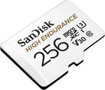 High Endurance Microsdhc 256Gb Card Uhs-I C10 U3 V30