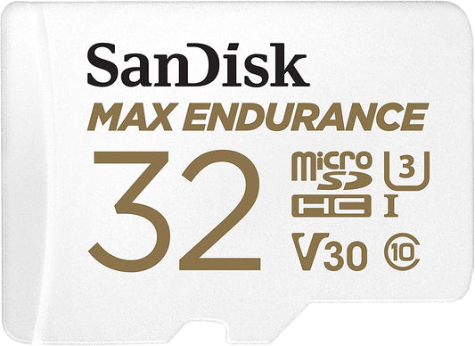 Max Endurance Microsdhc Card Sqqvr 32G (15 000 Hrs) Uhs-I C10 U3 V30