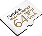 Max Endurance Microsdxc Card Sqqvr 64G (30 000 Hrs) Uhs-I C10 U3 V30