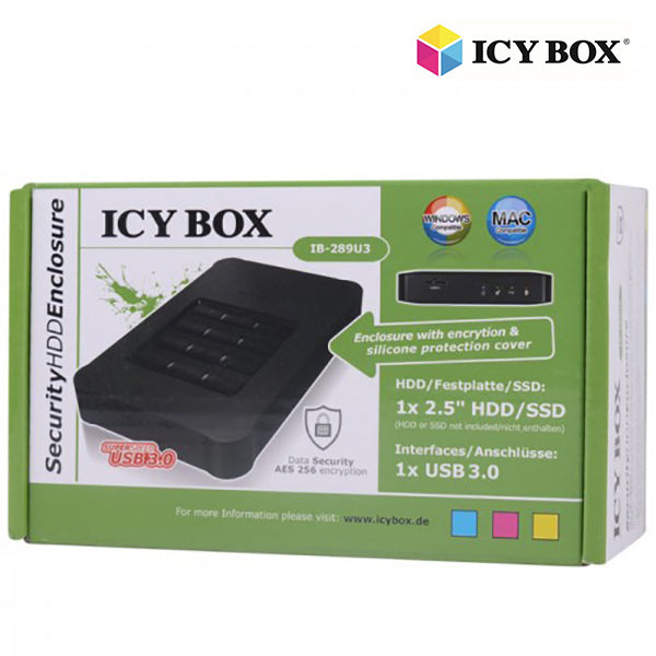  ICY BOX USB 3.0 Keypad encrypted enclosure for 2.5