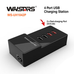 Usb 4-Port Charging Station (Ws-Uh1042P)