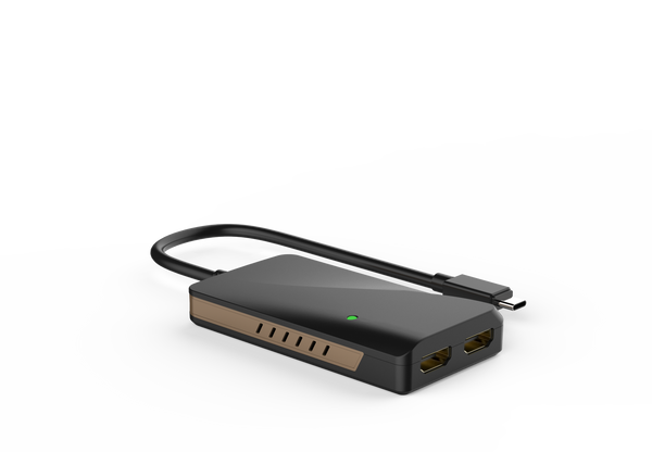  WINSTAR WS-UTA01H  Thunderbolt 3 USB-C to dual 4K HDMI Adapter