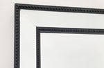 Black Beaded Framed Mirror - Rectangle 80Cm X 110Cm