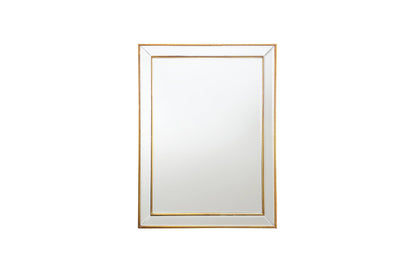 Gold Beaded Framed Mirror - Rectangle 80Cm X 110Cm