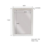 French Provincial Ornate Mirror - White - Small 80cm x 110cm