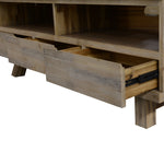 150Cm Entertainment Tv Unit With Concrete Top - Grey