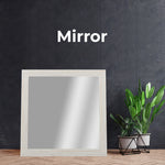 Dresser Mirror Vanity Dressing Table Mountain Ash Wood Frame - White