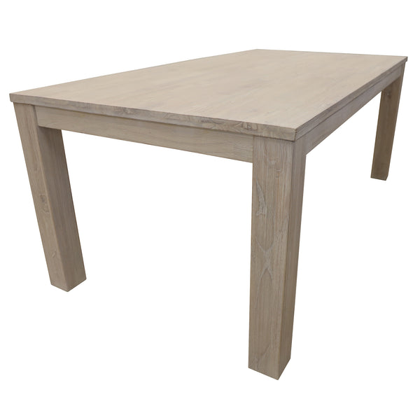  Dining Table 190Cm Solid Mt Ash Wood Home Dinner Furniture - White