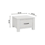 Lamp Table 60Cm Coffee Side Laptop Desk Bedside Sofa End - White