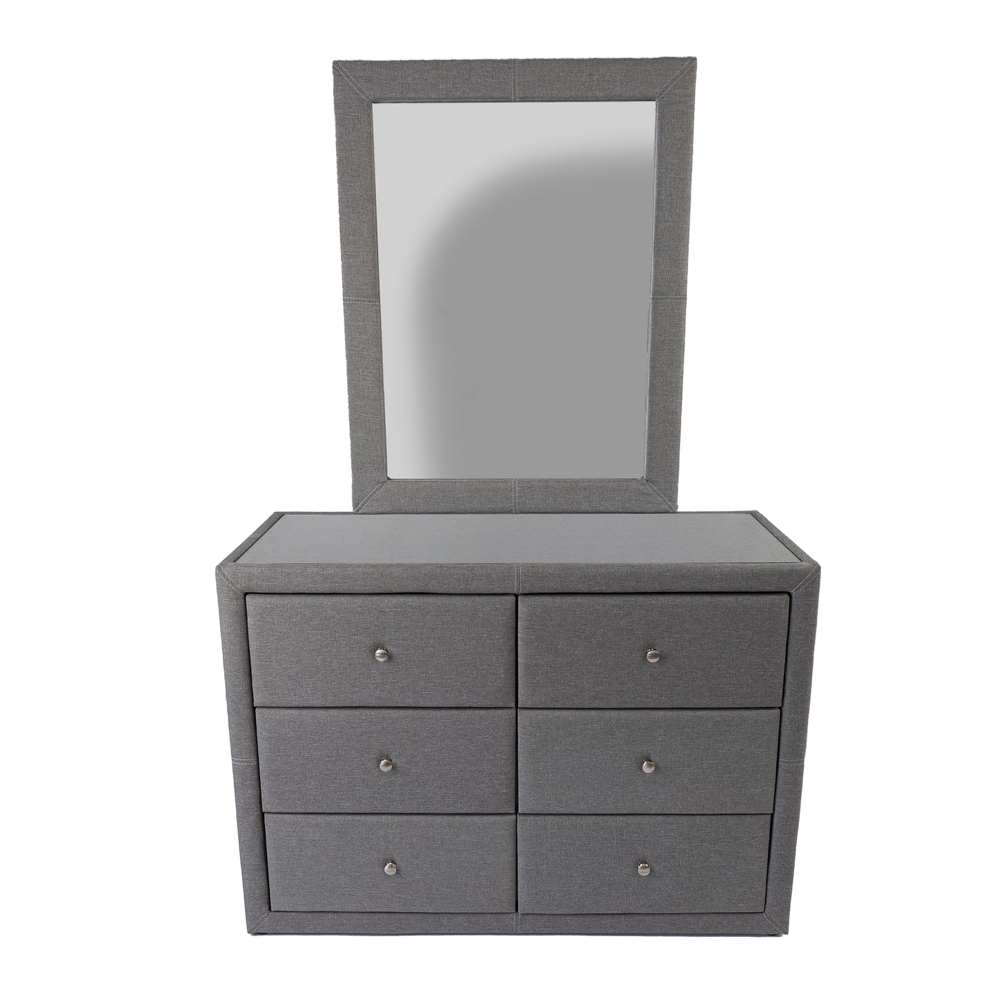 Dresser Mirror For Vanity Dressing Table - Light Grey