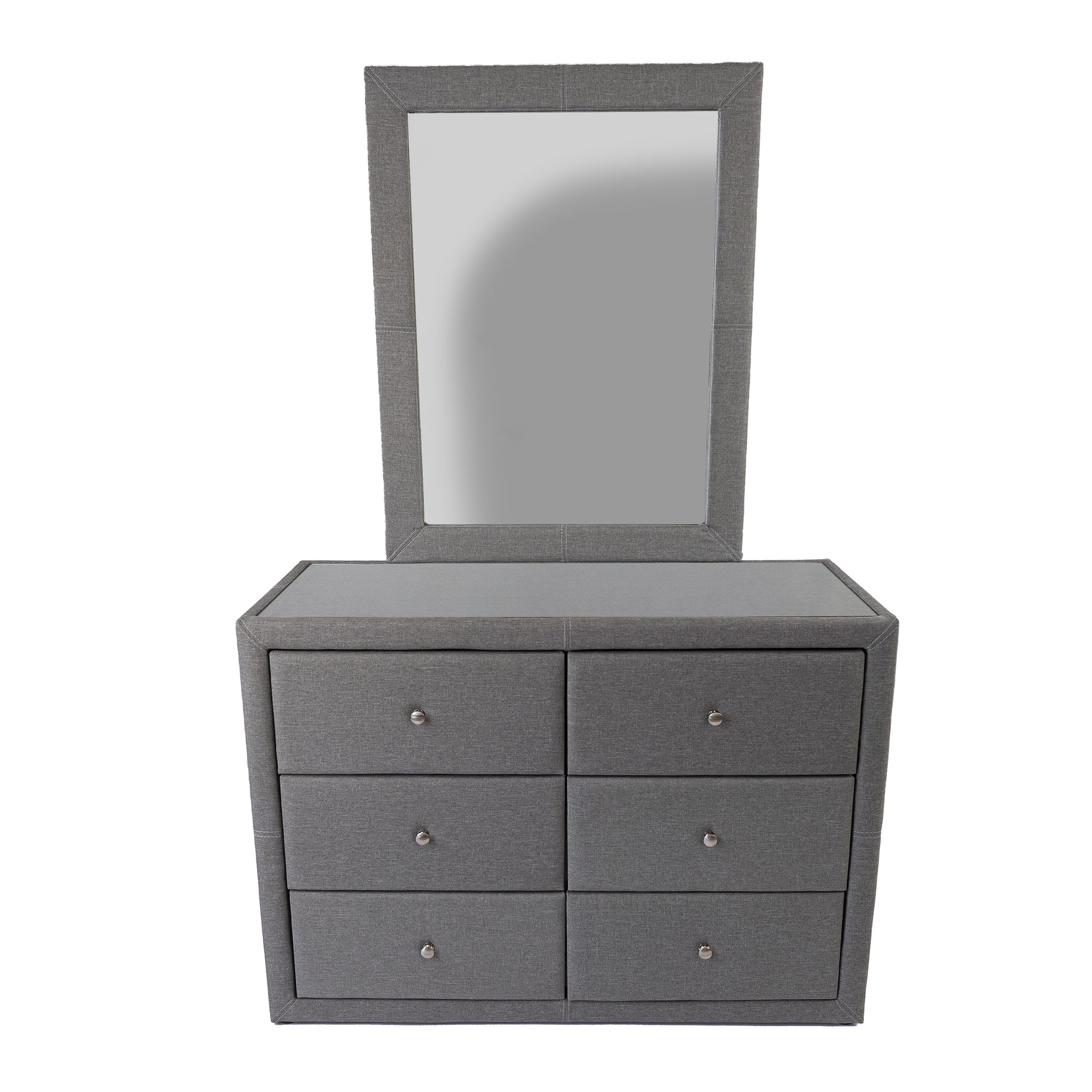 Dresser Mirror For Vanity Dressing Table - Light Grey