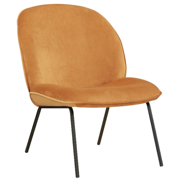  Giovanna Fabric Occasional Accent Chair Yellow