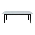 120Cm Outdoor Coffee Table Glass Concrete Top