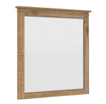 Dresser Mirror Vanity Dressing Table Solid Wood Frame - Natural