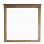 Dresser Mirror Vanity Dressing Table Solid Wood Frame - Natural