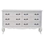 Dresser 6 Chest Of Drawers Storage Cabinet Distressed White