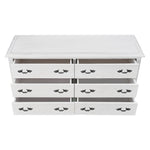 Dresser 6 Chest Of Drawers Storage Cabinet Distressed White