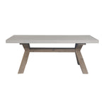 Outdoor Polycement Top Coffee Table White