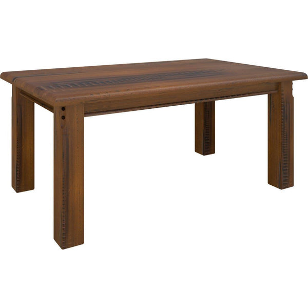  Dining Table 180Cm Solid Pine Wood Home Dinner Furniture - Dark Brown