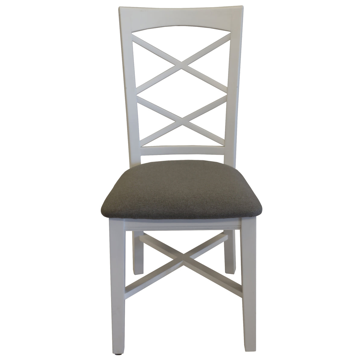 Dining Chair Set Of 2 Solid Acacia Timber Wood Hampton Furniture - White