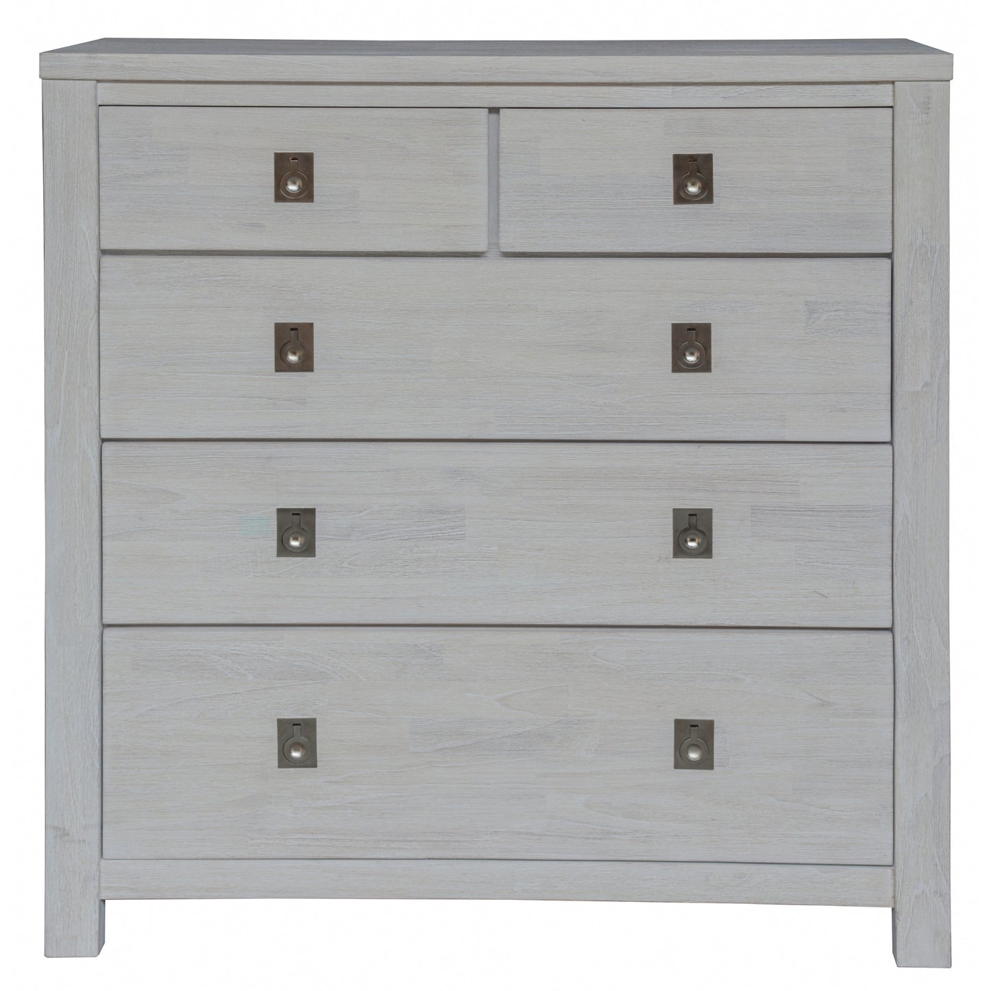 3Pc Set 2 Bedside Tallboy Storage Cabinet Side End Table White Wash