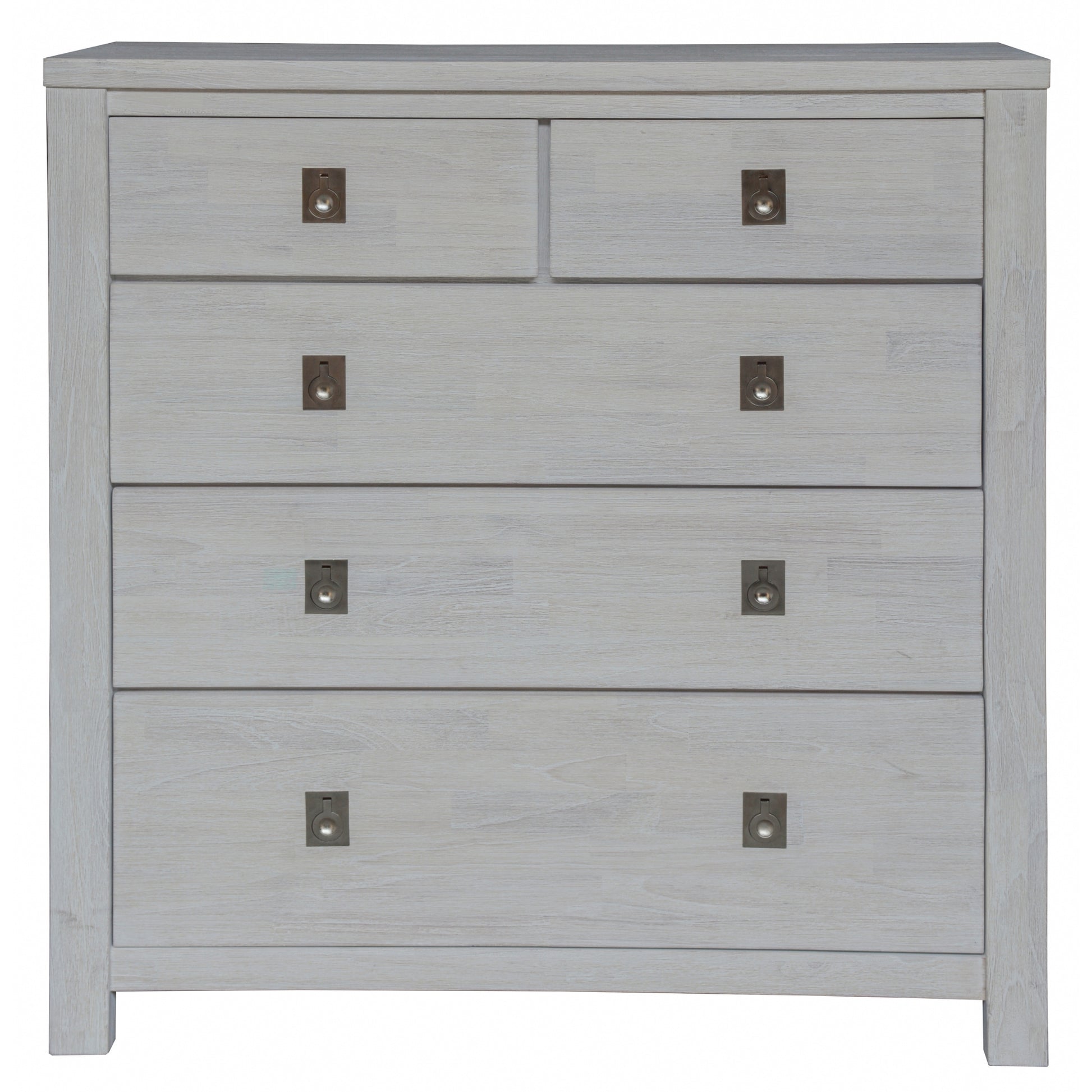 3Pc Set 2 Bedside Tallboy Storage Cabinet Side End Table White Wash