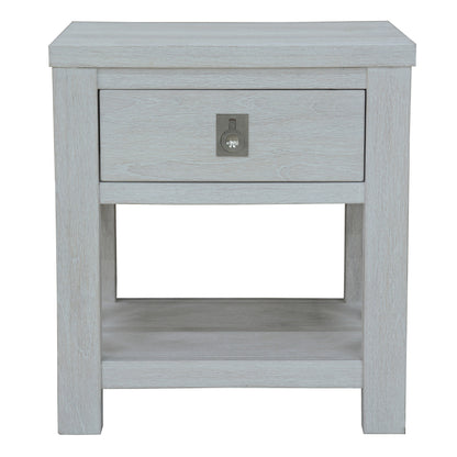 3Pc Set 2 Bedside Tallboy Storage Cabinet Side End Table White Wash