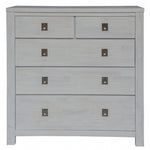 Tallboy 5 Chest Of Drawers Storage Cabinet White Wash