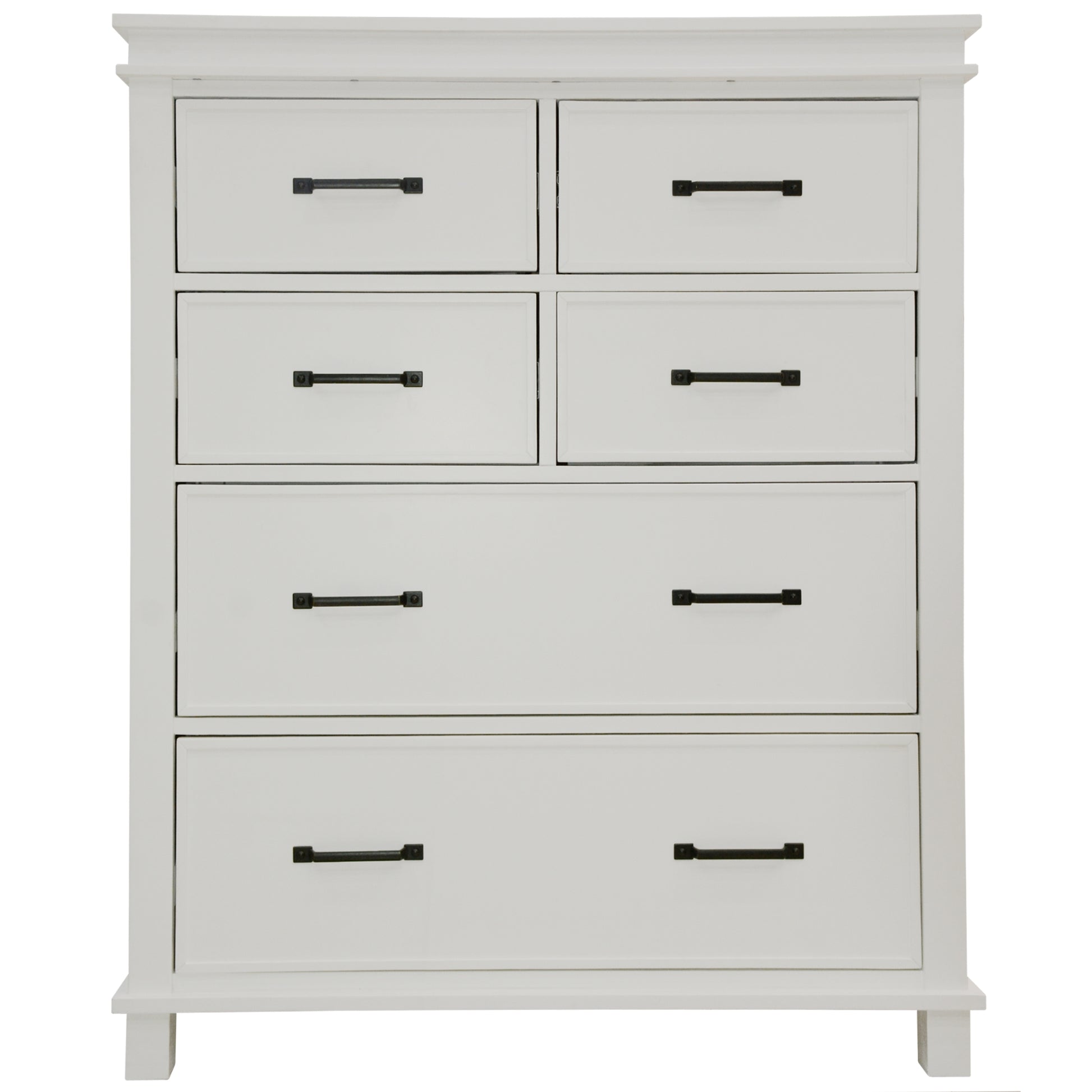 Tallboy 6 Chest Of Drawers Solid Pine Wood Bed Storage Cabinet - White