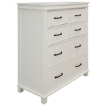 Tallboy 6 Chest Of Drawers Solid Pine Wood Bed Storage Cabinet - White