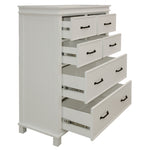 Tallboy 6 Chest Of Drawers Solid Pine Wood Bed Storage Cabinet - White