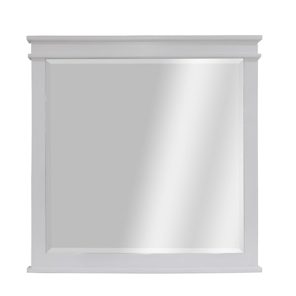  Dresser Mirror Vanity Dressing Table Solid Pine  Wood Frame - White