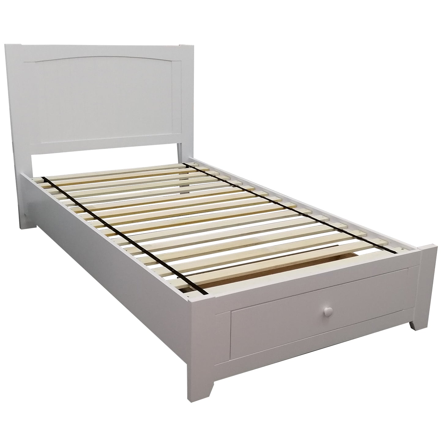 4Pc King Single Bed Suite Bedside Tallboy Bedroom Furniture Package Set