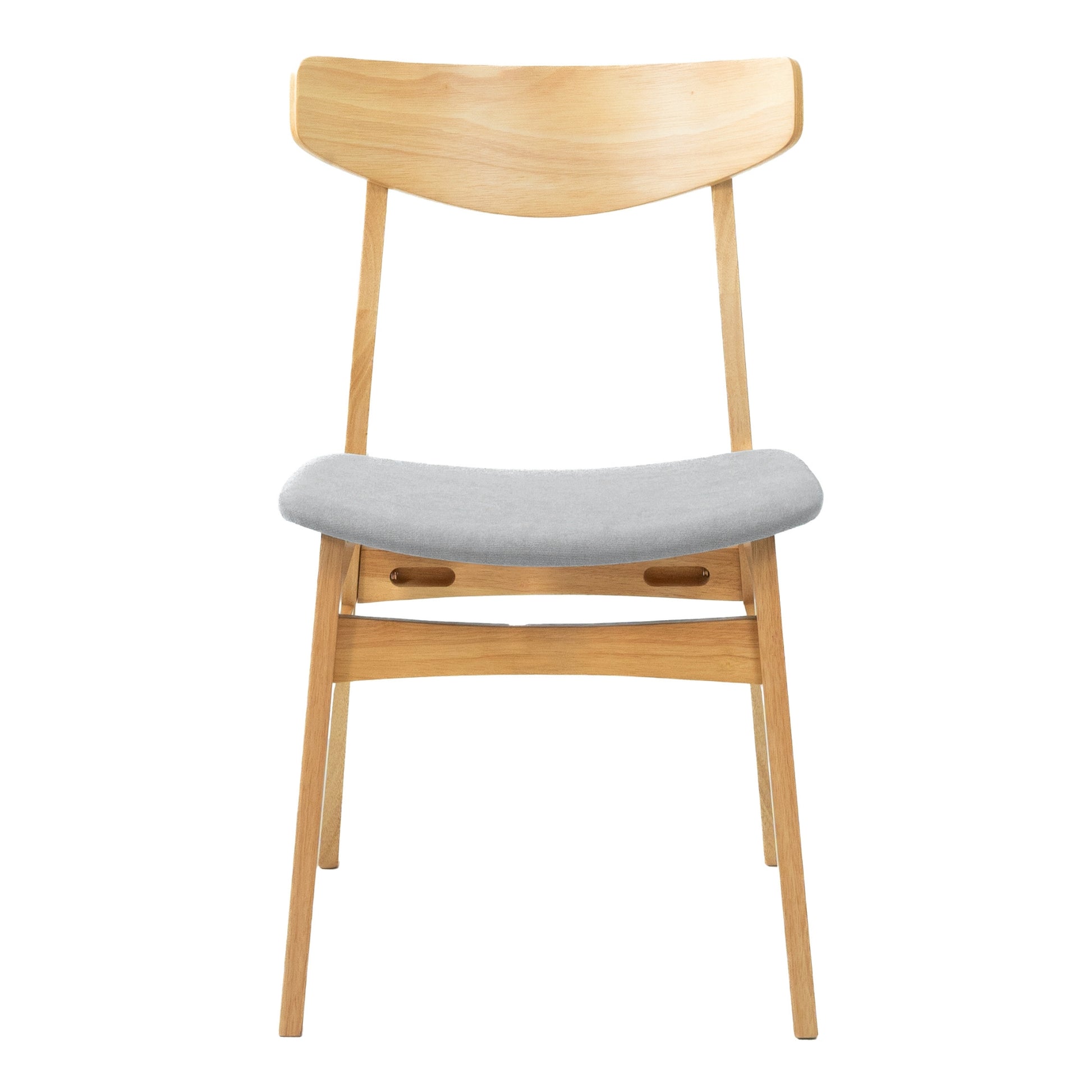 5Pc Set Dining Set 100Cm Round Table 4 Chair Fabric Seat Scandinavian
