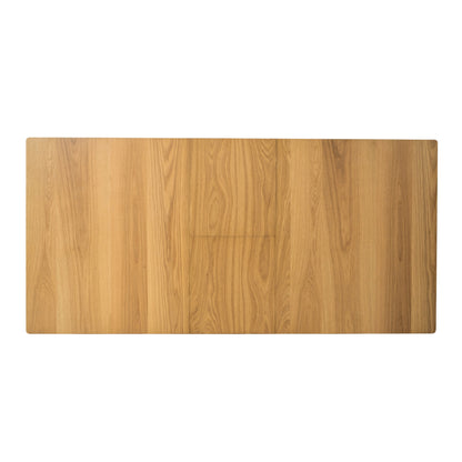 150Cm - 190Cm Extendable Dining Table Scandinavian Style Solid Rubberwood