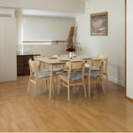 Dining Set Extendable Table Chair Scandinavian Style