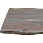Lamp Table 70Cm Sofa End Tables Live Edge Solid Acacia Wood - Natural